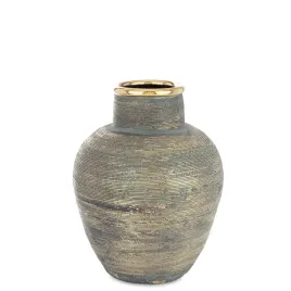 wazon-zloty-flakon-przecierany-oslonka-dekoracja-stylowa-ceramiczny