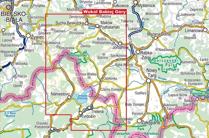wokol-babiej-gory-mapa-compass-region-polska
