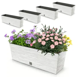 4x-doniczka-18l-skrzynka-balkonowa-58x195-cm-biala-pojemny-wklad-12l