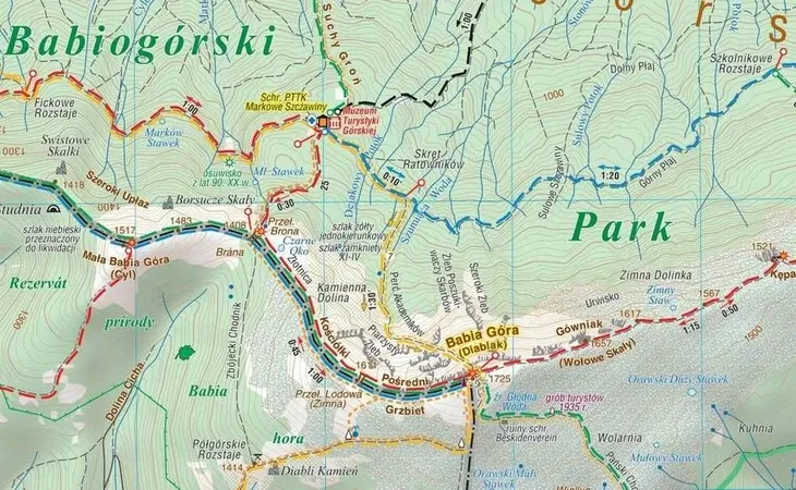 babia-gora-zawoja-mapa-compass-wydawnictwo-compassion