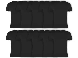 10-sztuk-koszulka-damska-t-shirt-promodoro-3400a-czarna-bluzka-dobra-jakosc