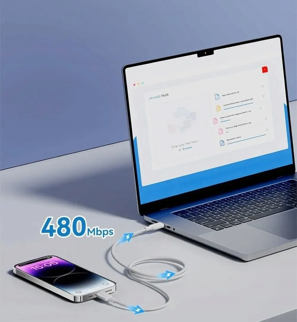 kabel-usb-c-do-lightning-vention-3a-1m-czarny