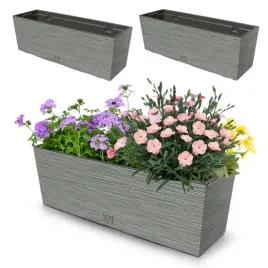 2x-doniczka-18l-skrzynka-balkonowa-58x195-cm-szara-pojemny-wklad-12l