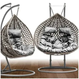 fotel-wiszacy-rosai-dwuosobowy-kosz-kokon-premium-szary-premium-gruby-splot