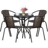 meble-ogrodowe-zestaw-mebli-ogrodowych-stol-4-krzesla-na-taras-balkon-braz-stan-nowy