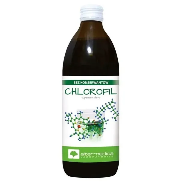 Chlorofil w Płynie 500ml NATURALNY DETOKS ORGANIZMU