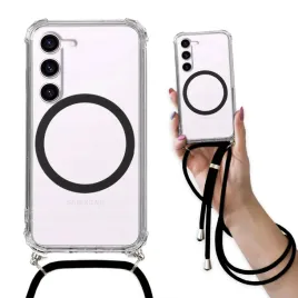 etui-do-samsung-s23-antishock-case-wzmocnione-czarna-smycz-ring-magsafe