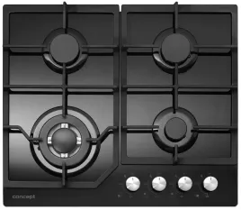 plyta-gazowa-concept-pdv7460bc-4pola-palnik-wok-szklo-hartowane-zeliwne-rus