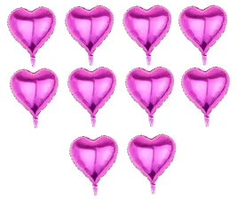 10-x-balon-foliowy-metaliczny-fuksjowy-serce-serduszko-metaliczne-45-cm