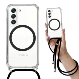 etui-do-samsung-s22-antishock-case-wzmocnione-czarna-smycz-ring-magsafe