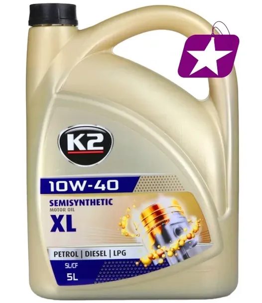 K2 Olej Silnikowy Półsyntetyczny TEXAR 10W-40 XL 5L O2045E