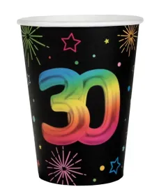 kubeczki-papierowe-fiesta-30-urodziny-czarne-270-ml-6-szt-kolorowy-nadruk