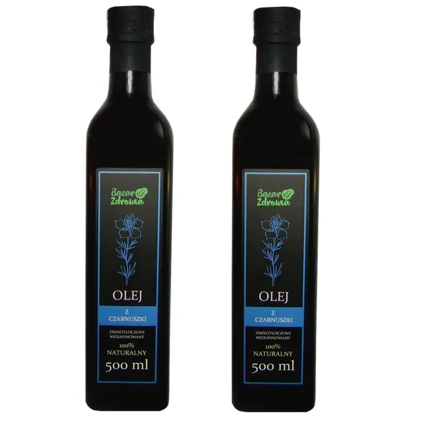 Olej z czarnuszki nierafinowany 1000ml 1L NATURALNY