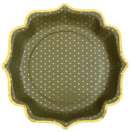 talerzyki-papierowe-zlote-kropki-oliwkowe-21-cm-10-szt-urodziny