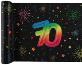 bieznik-wlokninowy-fiesta-70-urodziny-czarny-30-x-300-cm-kolorowy-nadruk