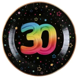 talerzyki-papierowe-fiesta-30-urodziny-czarne-23-cm-6-szt-kolorowy-nadruk