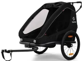 przyczepka-rowerowa-dla-dziecka-hamax-traveller-twin-czarna