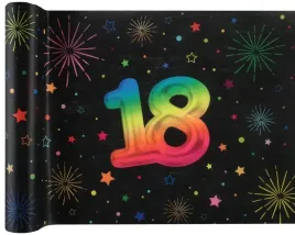 bieznik-wlokninowy-fiesta-18-urodziny-czarny-30-x-300-cm-kolorowy-nadruk