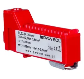 listwa-zaciskowa-bezgwintowa-czerwona-lzb-14-cz-pawbol-e-4136cz