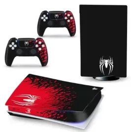 naklejki-skorki-na-playstation-5-oraz-pady-motyw-spider-man-venom