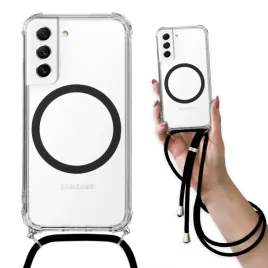 etui-do-samsung-s21fe-antishock-case-wzmocnione-czarna-smycz-ring-magsafe