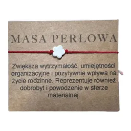 bransoletka-sznurek-czerwony-kwiat-masa-perlowa