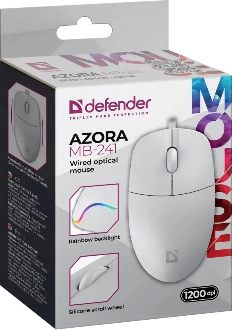 mysz-defender-azora-mb-241-optical-1200dpi-3p-biala-stan-nowy