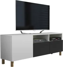 szafka-rtv-komoda-tv-pod-telewizor-150cm-bialy-mat-czarny-mat-nozki-dab
