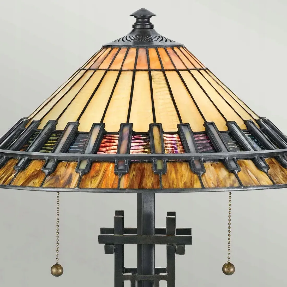 lampa-stolowa-art-deco-tiffany-brazowa-chastain-e27-60w-quoizel