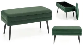 lawka-z-pojemnikiem-do-przedpokoju-welurowa-zielona-czarna-loft-velva