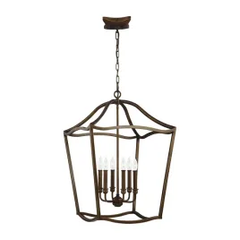 lampa-wiszaca-feiss-yarmouth-6xe14-60w-postarzany-mosiadz-rustykalna
