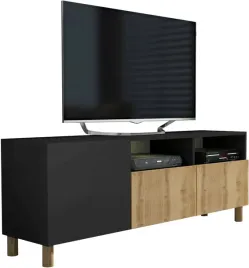szafka-rtv-pod-telewizor-150cm-czarny-mat-dab-wotan-nozki