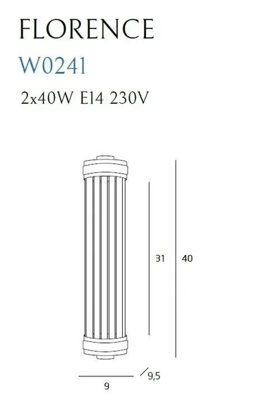 kinkiet-scienny-chromowany-florence-2xe14-40w-dimm-maxlight-waga-z-opakowaniem-0-15-kg