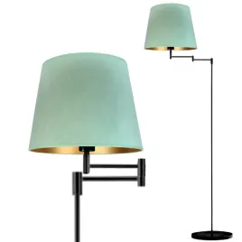 lampa-stojaca-podlogowa-regulowana-mietowa-led-e27-z-abazurem-welurowa