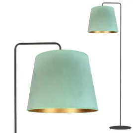lampa-stojaca-podlogowa-welurowa-abazur-led-e27-nowoczesna-modna-mietowa