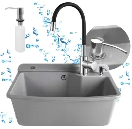 zestaw-gospodarczy-szara-umywalka-60-cm-bateria-elastyczna-dozownik-na-plyn