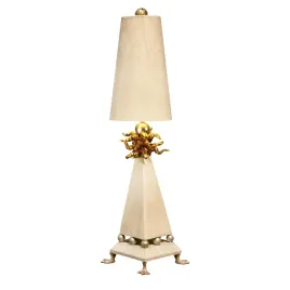 lampa-stolowa-art-deco-kremowo-zlota-z-abazurem-leda-60w-flambeau