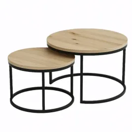 stolik-kawowy-dab-artisan-loft-okragly-zestaw-2w1-czarne-nogi-soft-loft-set