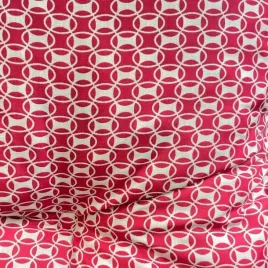 poduszka-na-lezak-fotel-ogrodowy-z-podnozkiem-czerwona-w-bialy-wzor