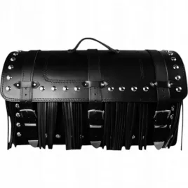 kufer-motocyklowy-prospeed-skorzany-czarny-48litrow-2-kaski-z-fredzlami