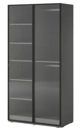 szafa-modulowa-nova-100-cm-z-polkami-szklo-flutes-szara