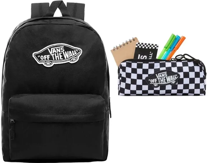 VANS ZESTAW 2W1 PLECAK + PIÓRNIK VANS DESKA OLD SKOOL BLACK CLASSIC DUŻY