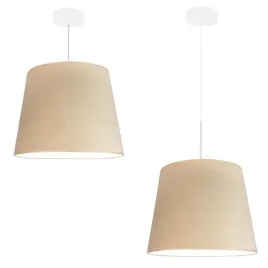 lampa-sufitowa-wiszaca-bezowa-zyrandol-led-e27-regulowana-abazur-welurowa