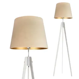 lampa-stojaca-podlogowa-bezowa-drewniana-welurowa-abazur-led-e27-trojnog