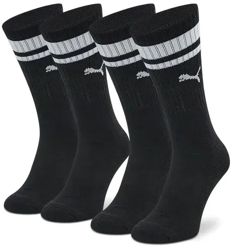 2 PARY PUMA SKARPETY CZARNE BLACK 2PACK SKARPETKI MĘSKIE DŁUGIE R.43-46