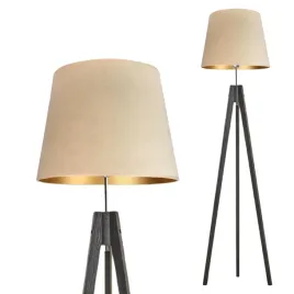 lampa-stojaca-podlogowa-bezowa-drewniana-welurowa-abazur-led-e27-trojnog