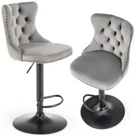 hoker-welurowy-z-cwiekami-krzeslo-barowe-glamour-jasnoszary-czarny-h117