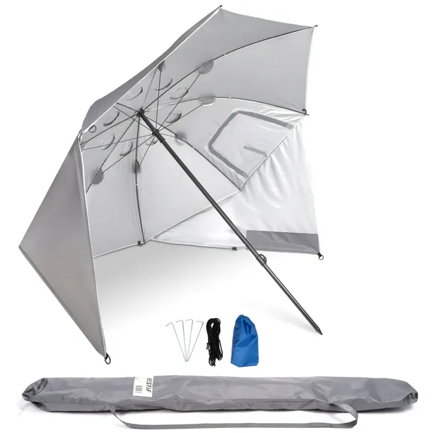 PARASOL NAMIOT PLAŻOWY BESTIF PARAWAN DUŻY OGRODOWY 2w1