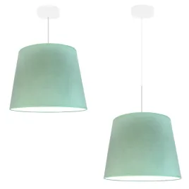lampa-sufitowa-wiszaca-mietowa-zyrandol-led-e27-regulowana-abazur-welurowa