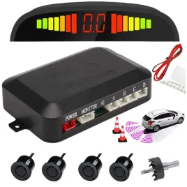 czujniki-parkowania-cofania-przod-tyl-wyswietlacz-lcd-z-dzwiekiem-zestaw